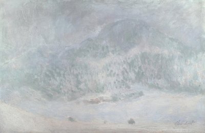 Mount Kolsaas, Snowstorm by Claude Monet